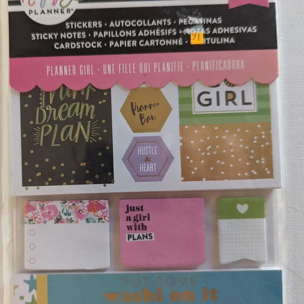 NWT 394 pcs Happy Planner Girl Sticker Multi Pack Sticky Notes Cards Inspo NEW